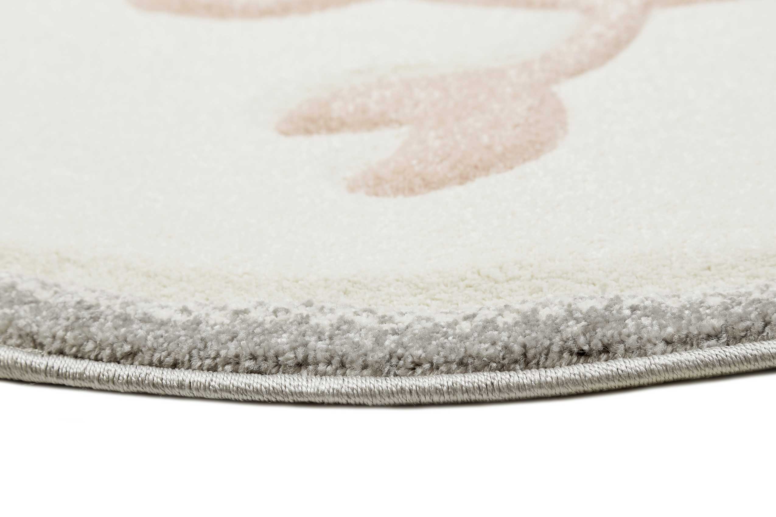 Esprit Kinderteppich Creme Weiß Rosa "CRAB"