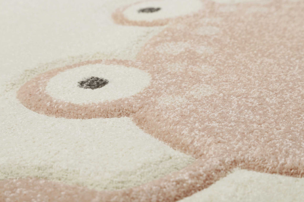 Esprit Kinderteppich Creme Weiß Rosa "CRAB"