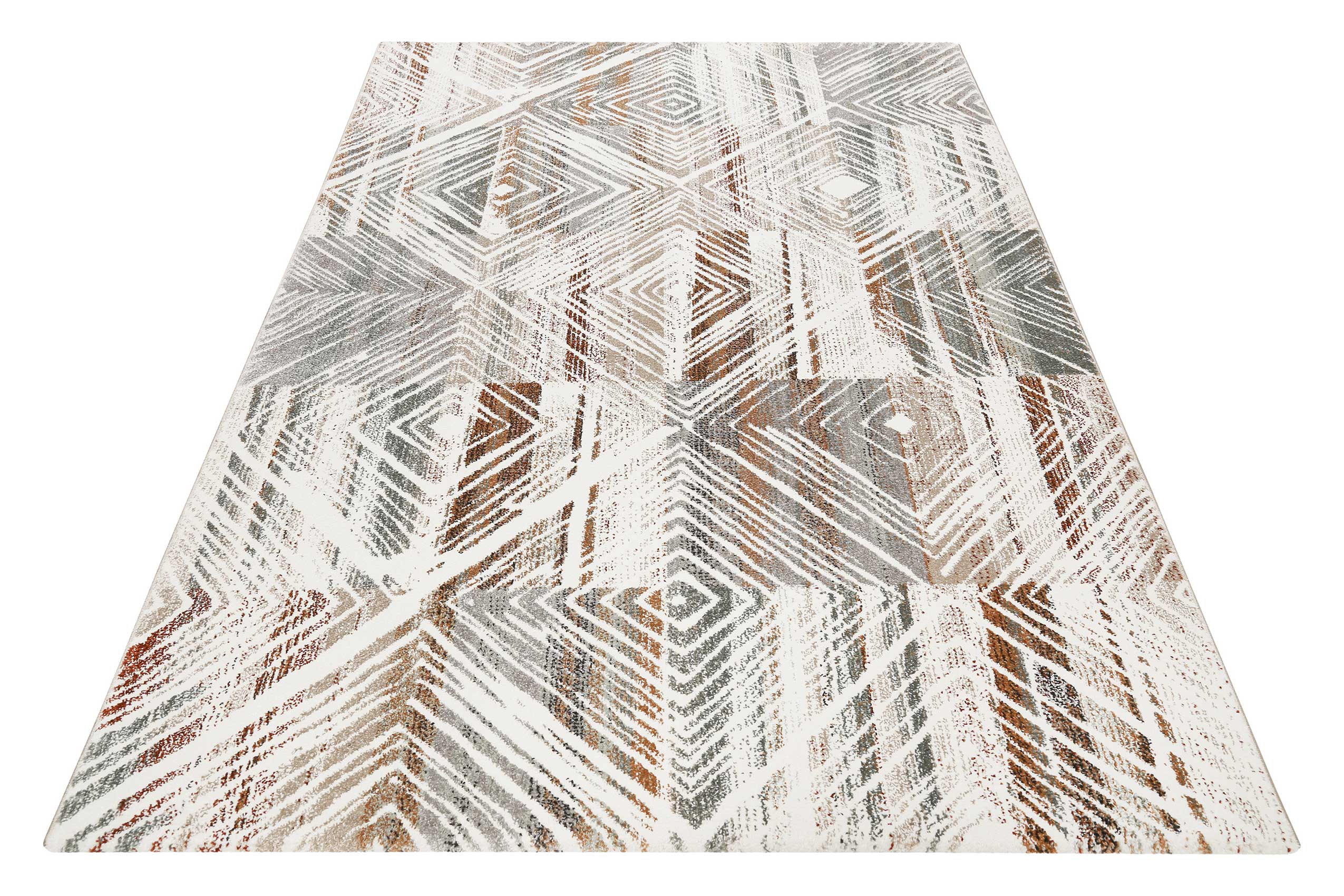 Esprit Teppich Creme Beige Bunt Kurzflor "Cuba"