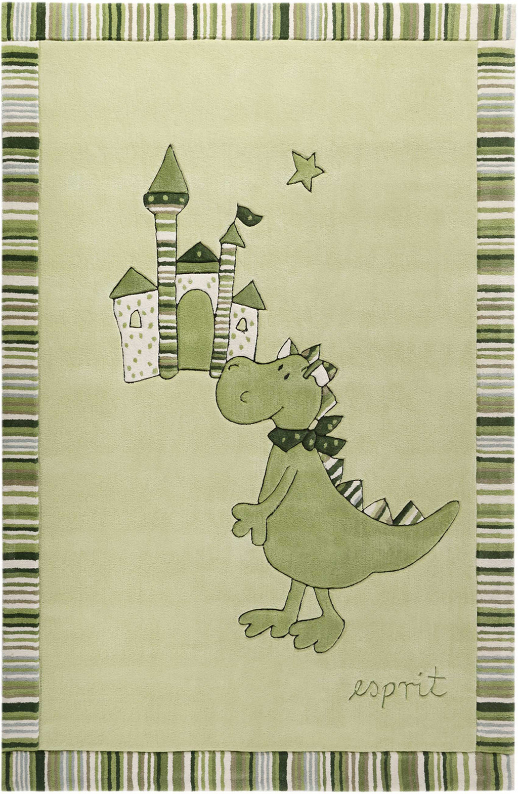 Esprit Kinder Teppich "Dragon&Castle" grün