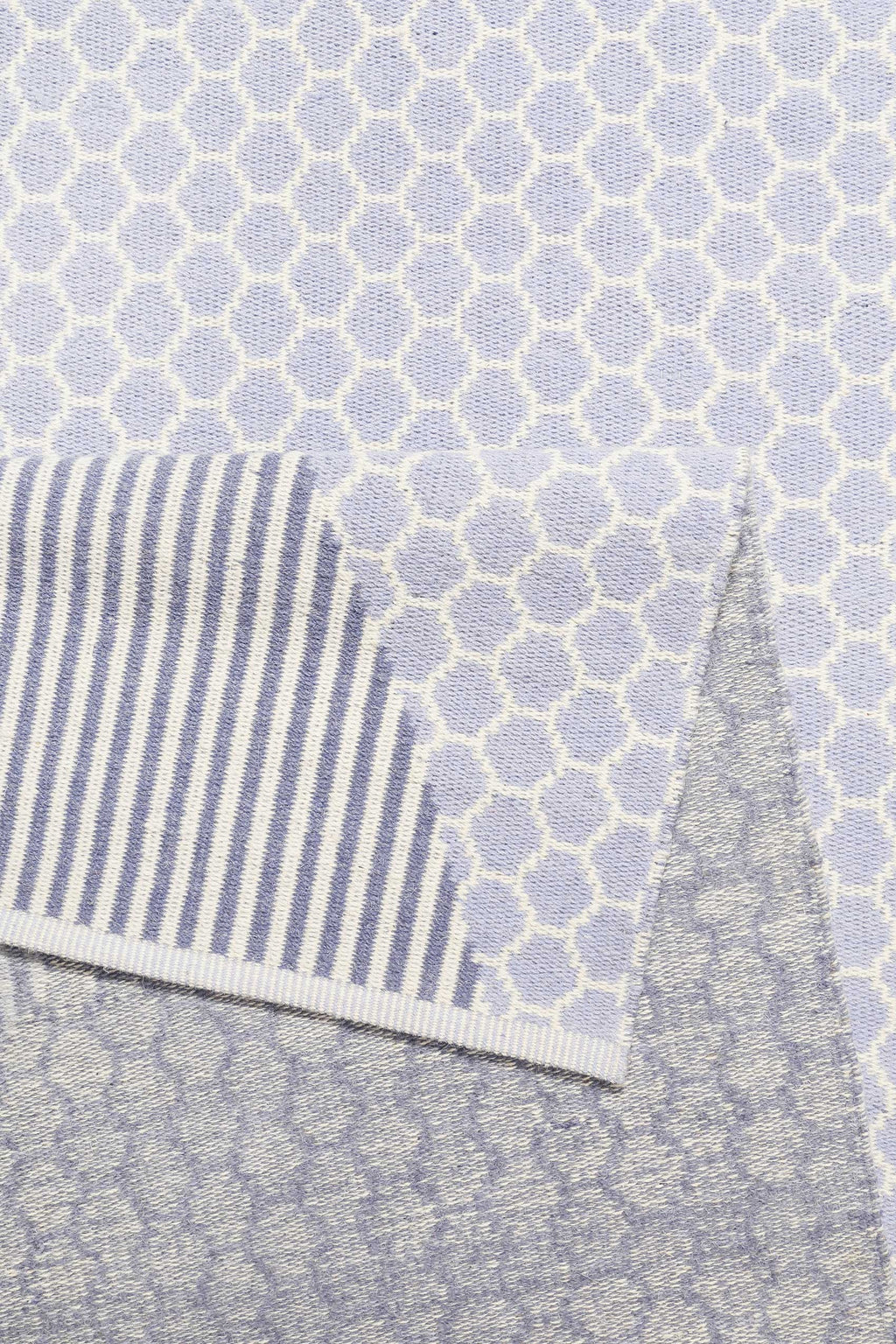 Esprit Kelim Teppich Hellblau aus Wolle "East Atlanta"
