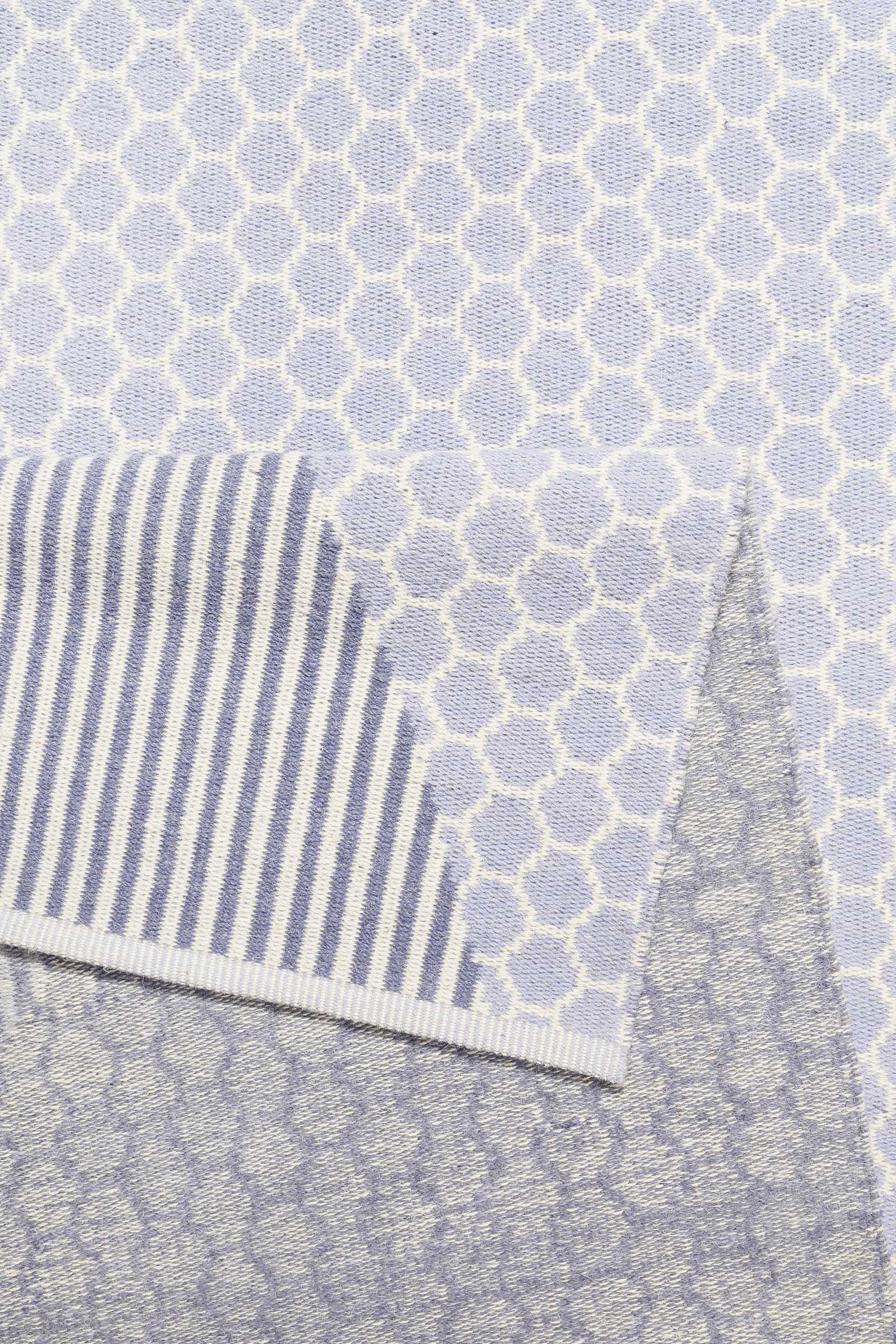 Esprit Kelim Teppich Hellblau aus Wolle "East Atlanta"