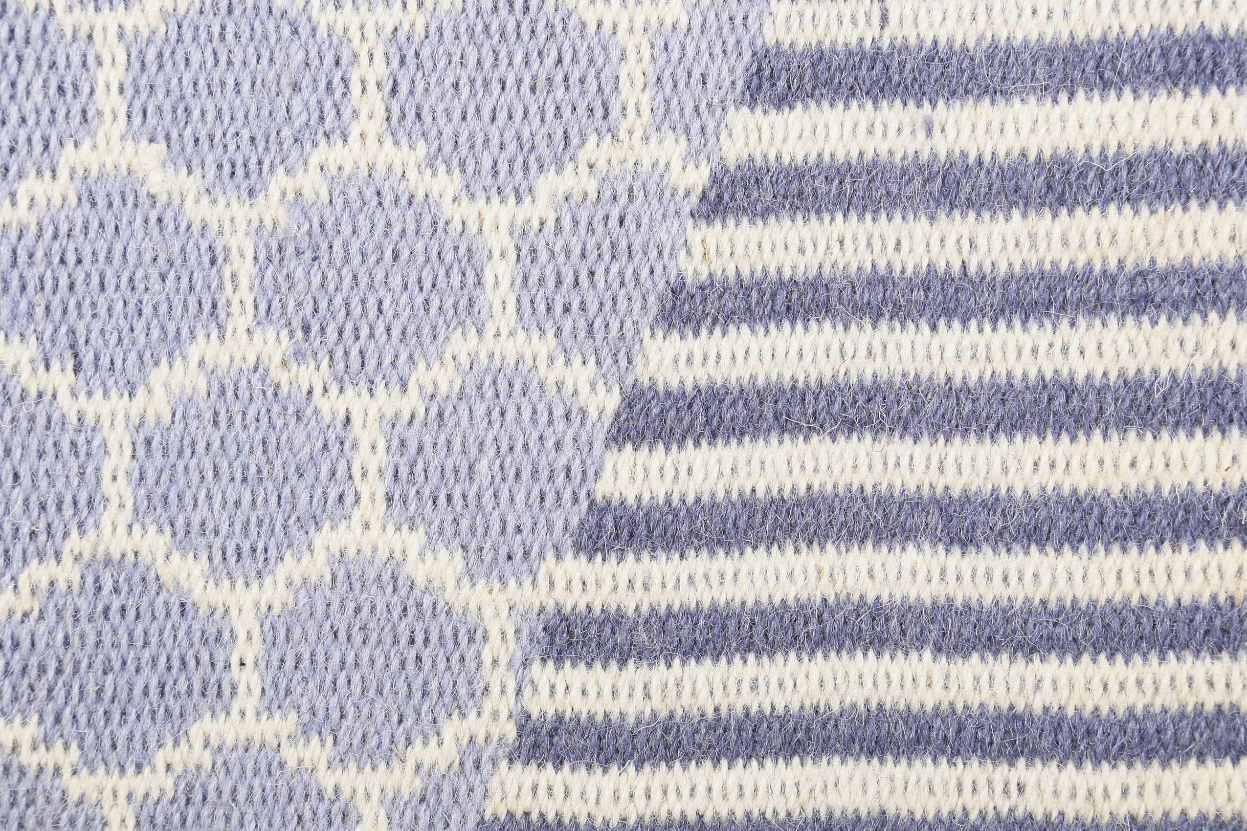 Esprit Kelim Teppich Hellblau aus Wolle "East Atlanta"