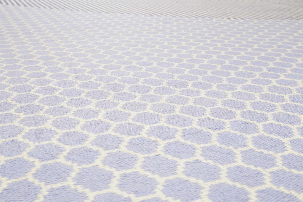 Esprit Kelim Teppich Hellblau aus Wolle "East Atlanta"
