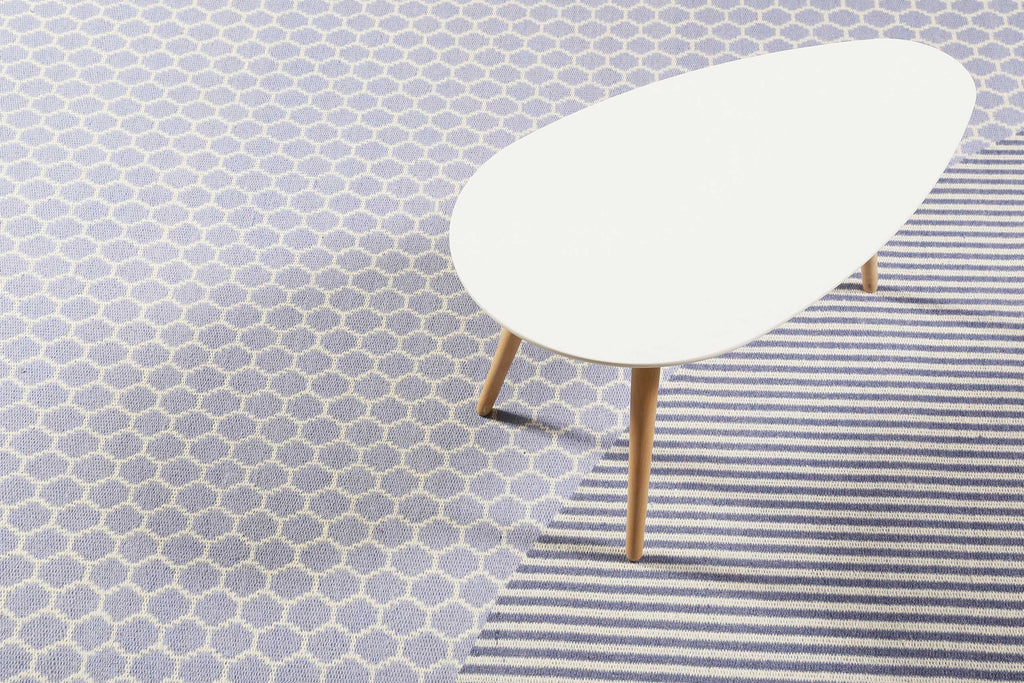 Esprit Kelim Teppich Hellblau aus Wolle "East Atlanta"