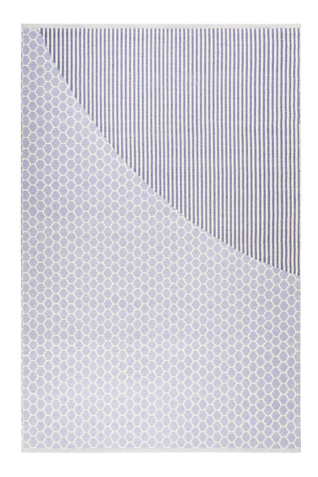 Esprit Kelim Teppich Hellblau aus Wolle "East Atlanta"