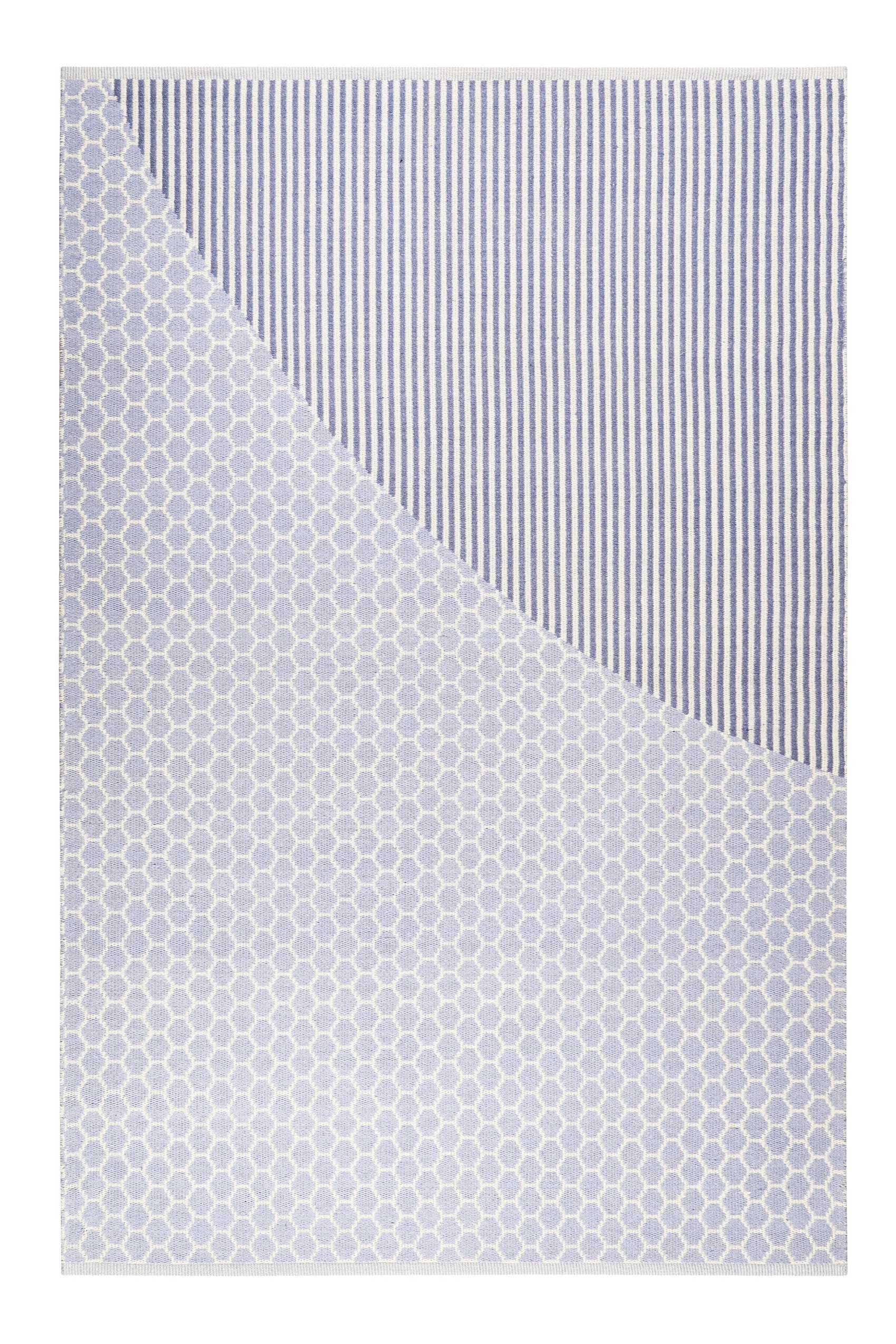Esprit Kelim Teppich Hellblau aus Wolle "East Atlanta"
