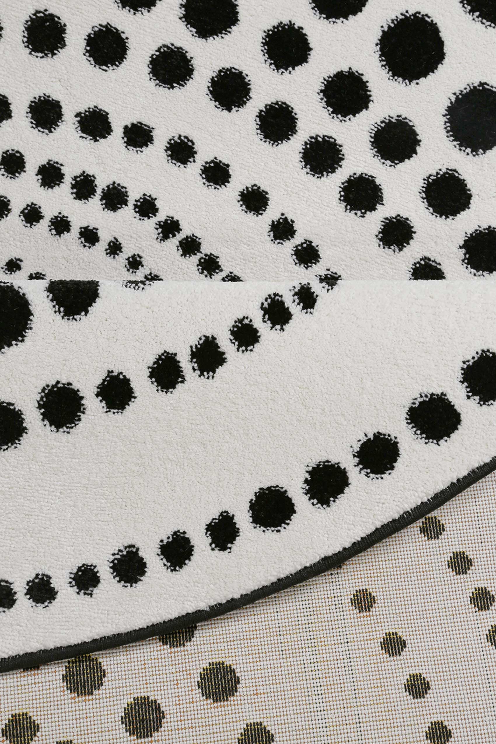 Esprit Teppich Schwarz Weiß Kurzflor "Eddy"