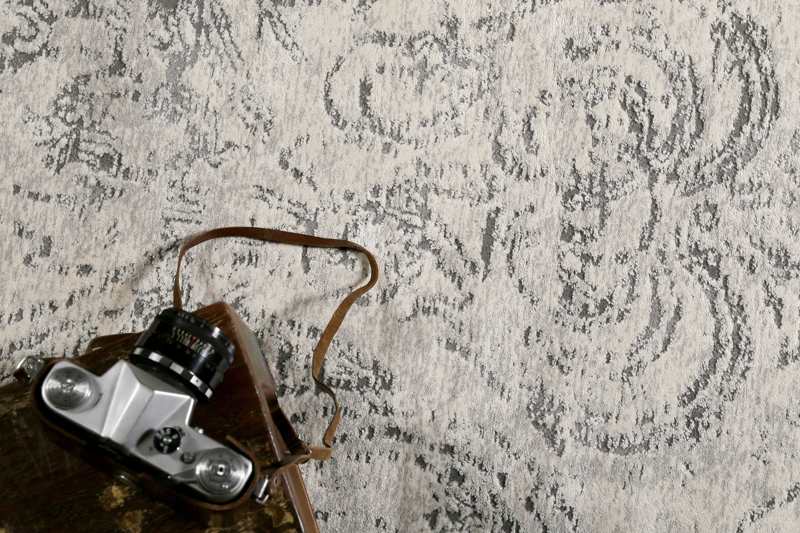 Esprit Teppich Weiß Grau Kurzflor "Elda"