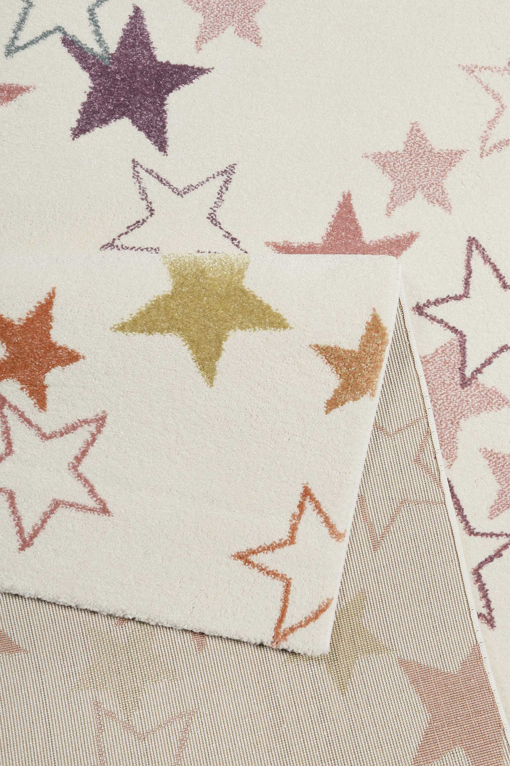 Esprit Kinder Teppich beige rosa grün blau flieder "Esterya"