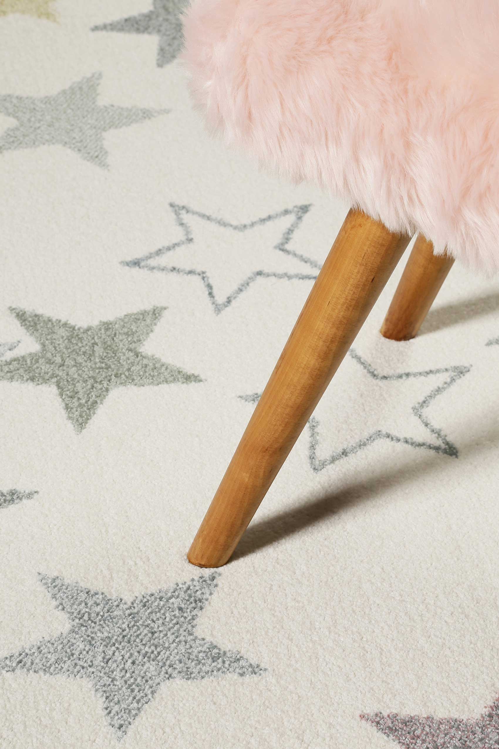 Esprit Kinder Teppich beige rosa grün blau flieder "Esterya"