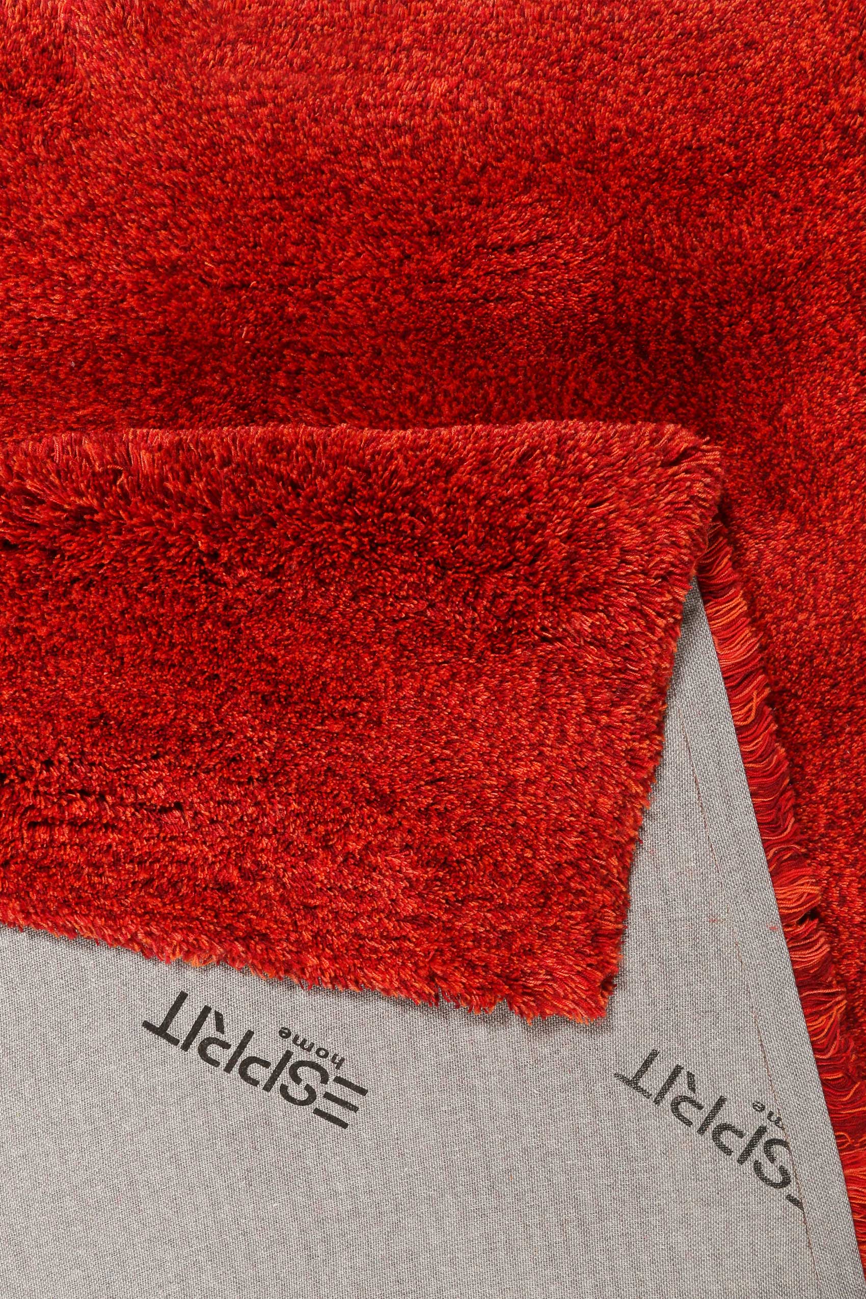Esprit Wollteppich Rot meliert Hochflor "Ethnic Mix"