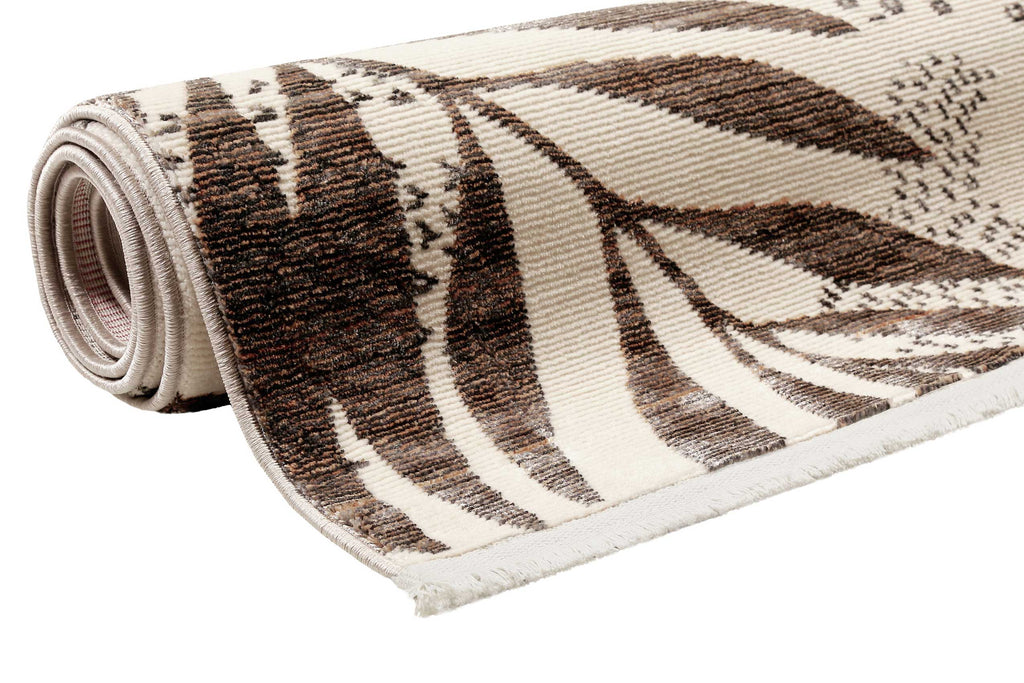 Esprit Teppich beige braun rot  Kurzflor "Florence"
