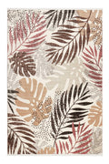 Esprit Teppich beige braun rot  Kurzflor "Florence"