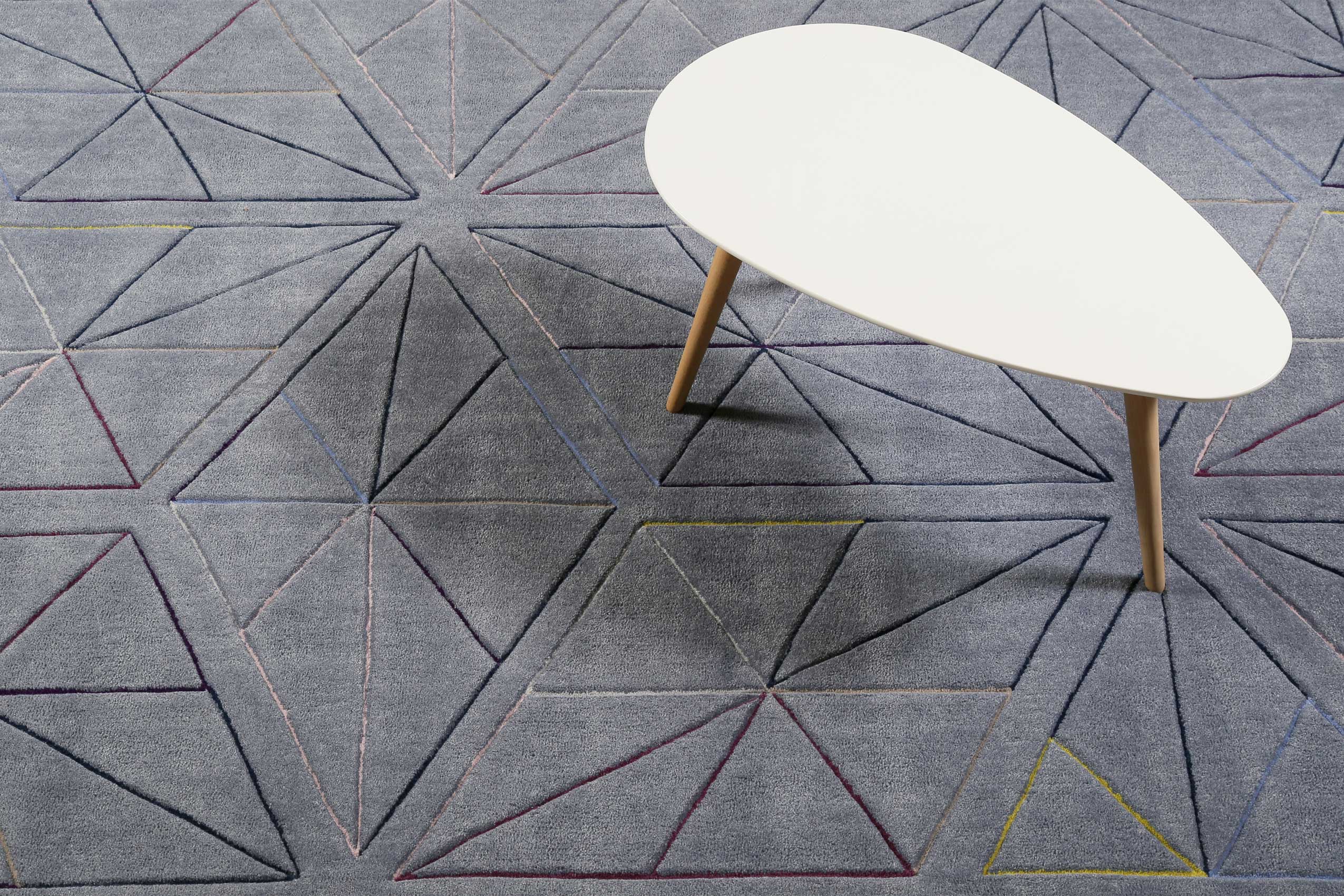 Esprit Teppich Grau Kurzflor "Function"