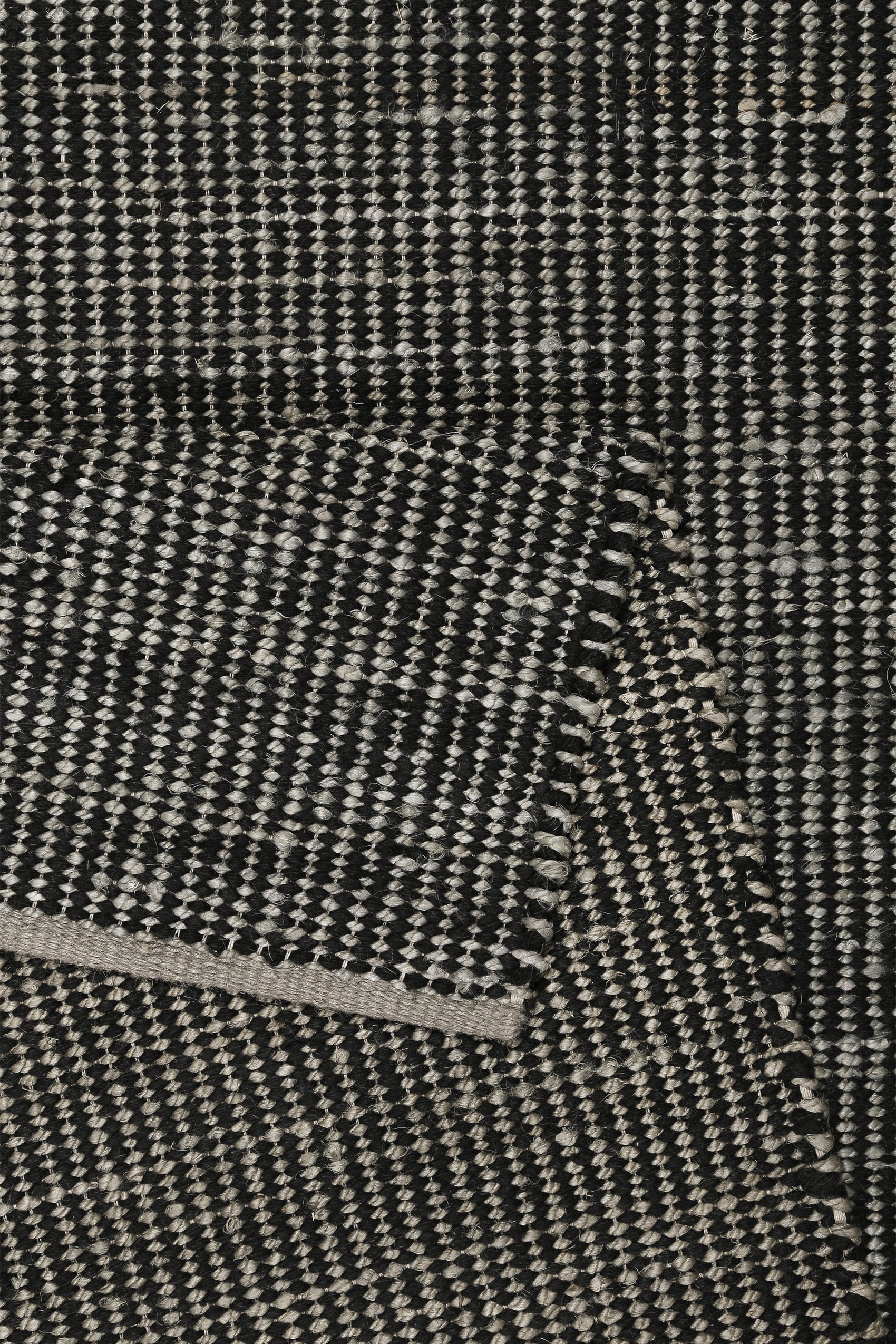 Esprit Kelim Teppich Grau Schwarz aus Jute & Wolle "Gobi"