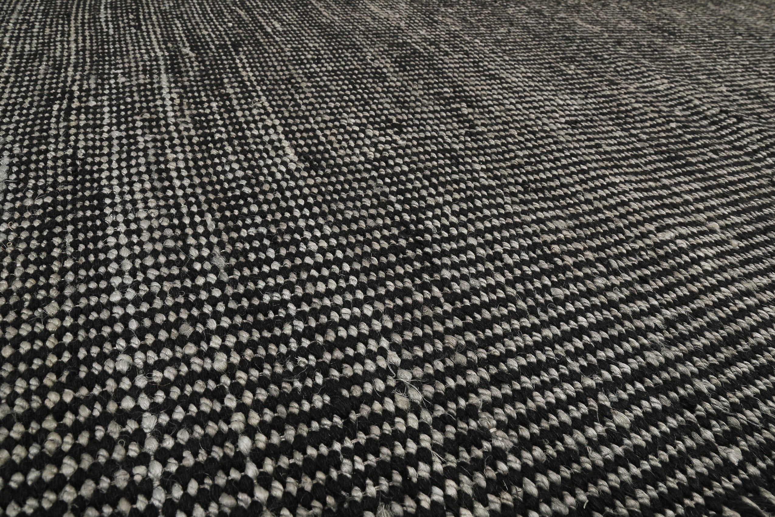 Esprit Kelim Teppich Grau Schwarz aus Jute & Wolle "Gobi"