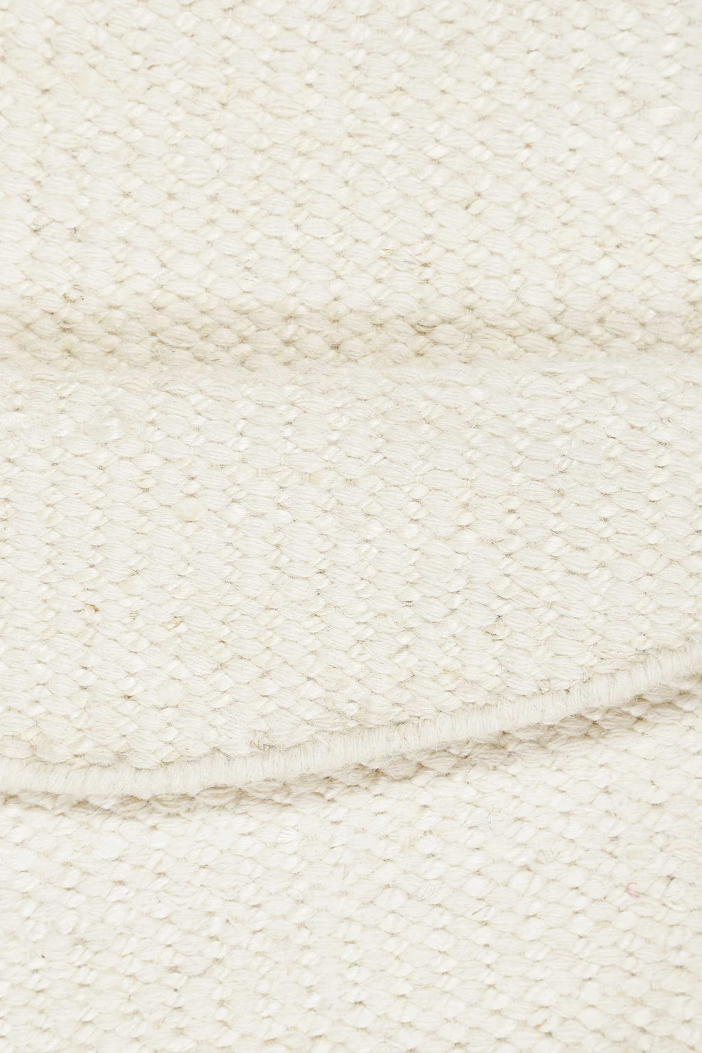 Esprit Kelim Teppich Rund Creme Weiß aus Jute & Wolle "Gobi"
