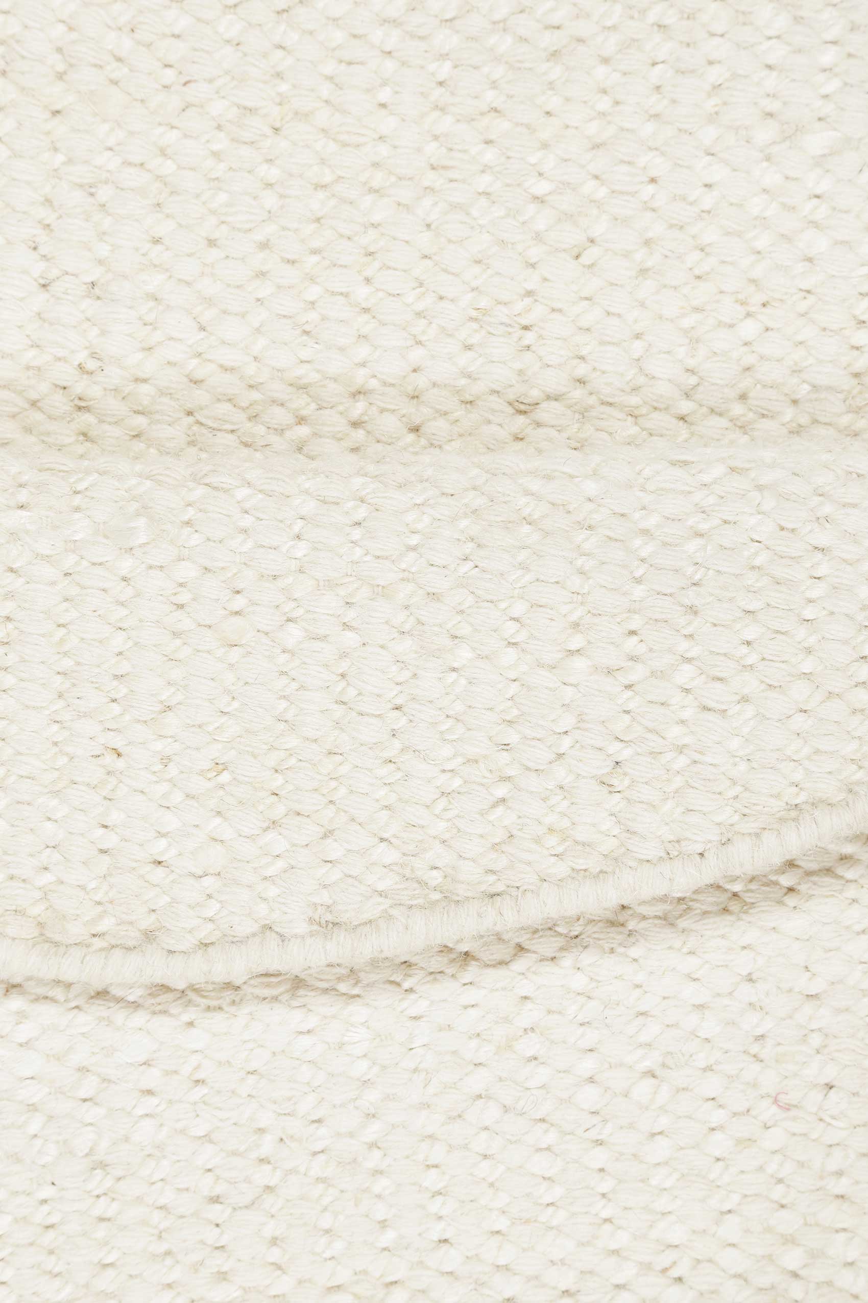Esprit Kelim Teppich Rund Creme Weiß aus Jute & Wolle "Gobi"