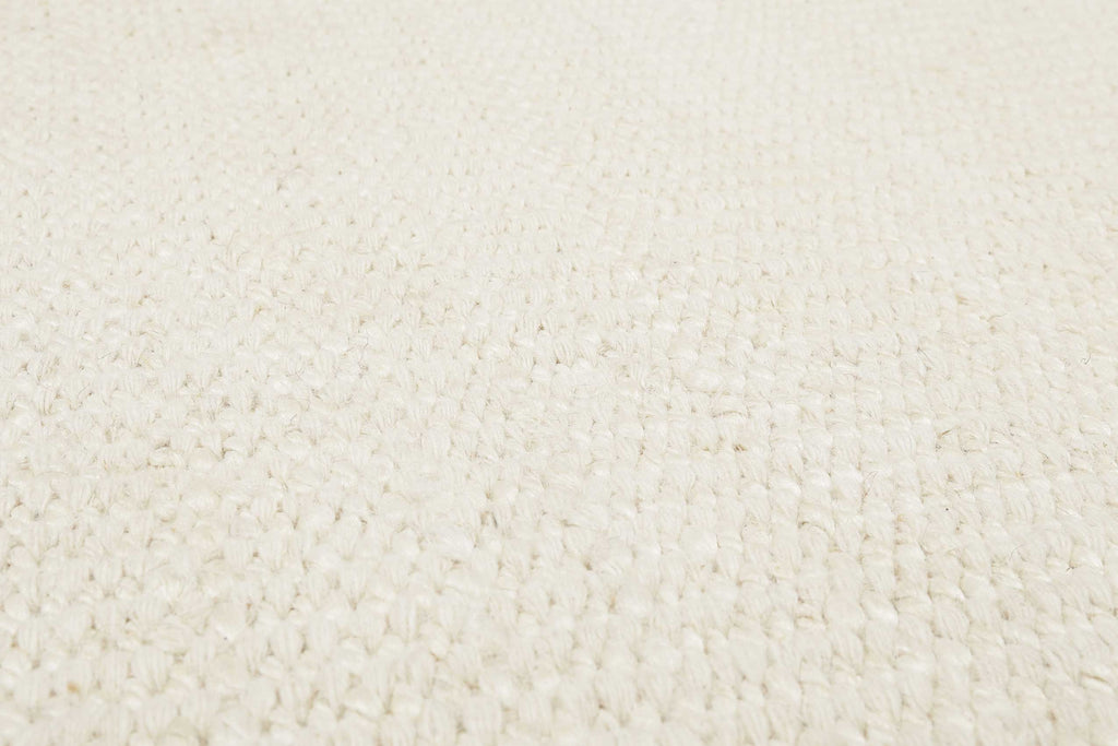 Esprit Kelim Teppich Rund Creme Weiß aus Jute & Wolle "Gobi"