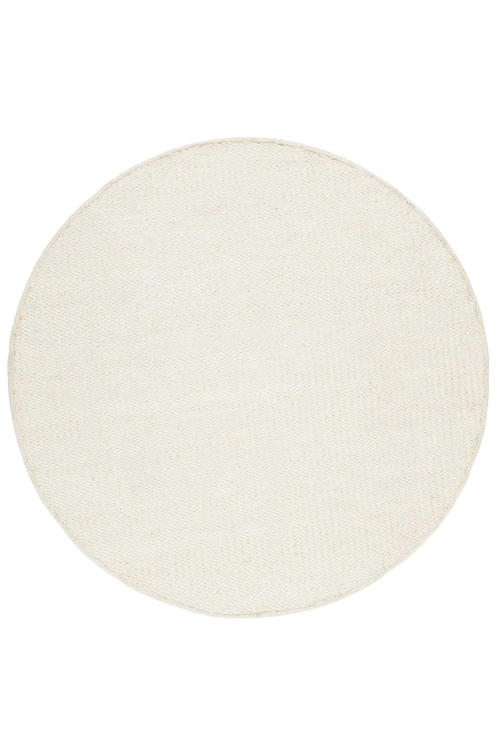 Esprit Kelim Teppich Rund Creme Weiß aus Jute & Wolle "Gobi"