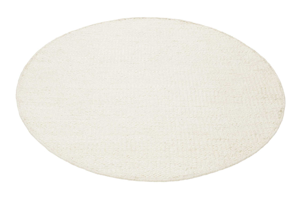 Esprit Kelim Teppich Rund Creme Weiß aus Jute & Wolle "Gobi"