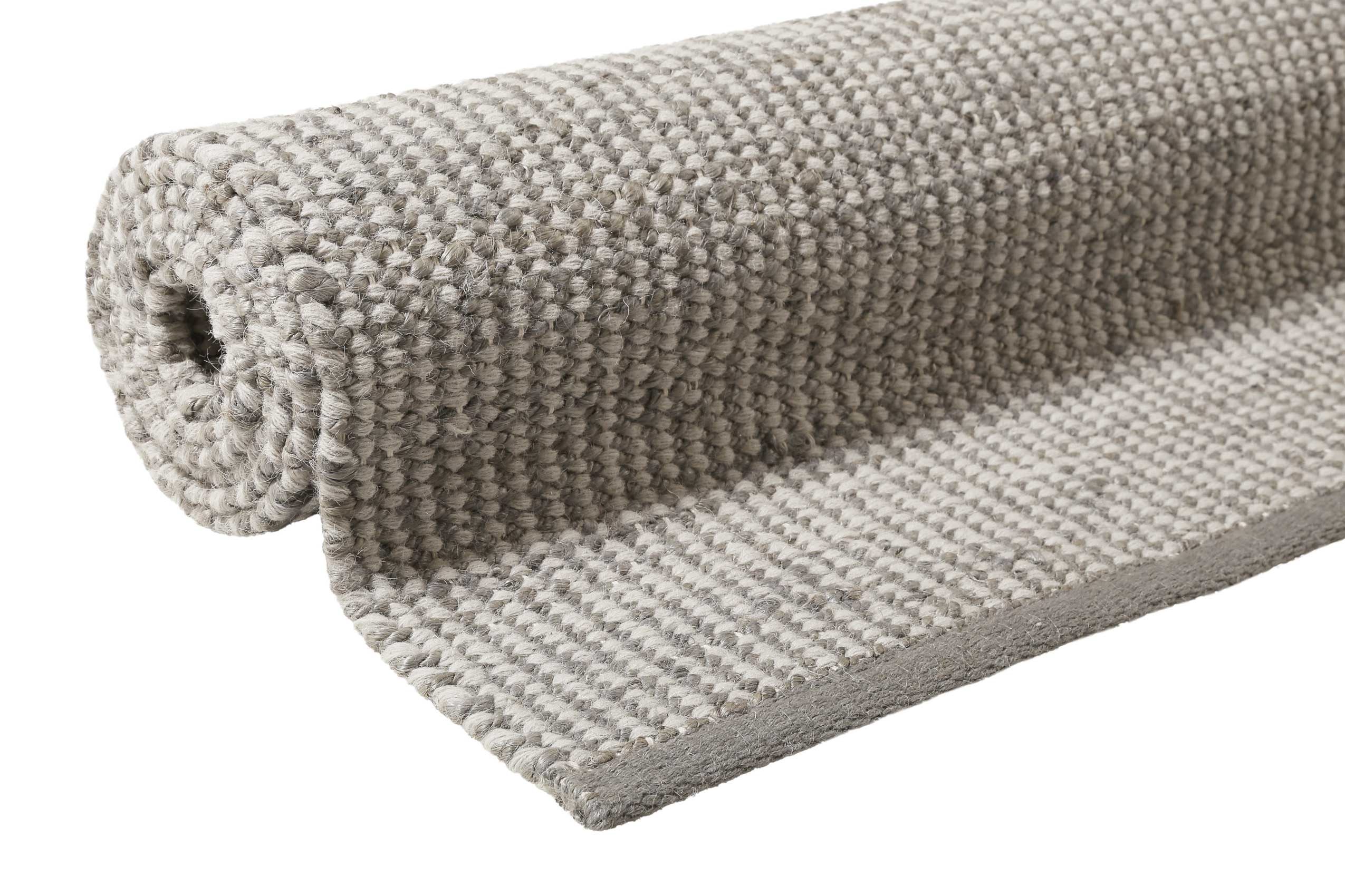 Esprit Kelim Teppich Grau Creme aus Jute & Wolle "Gobi"