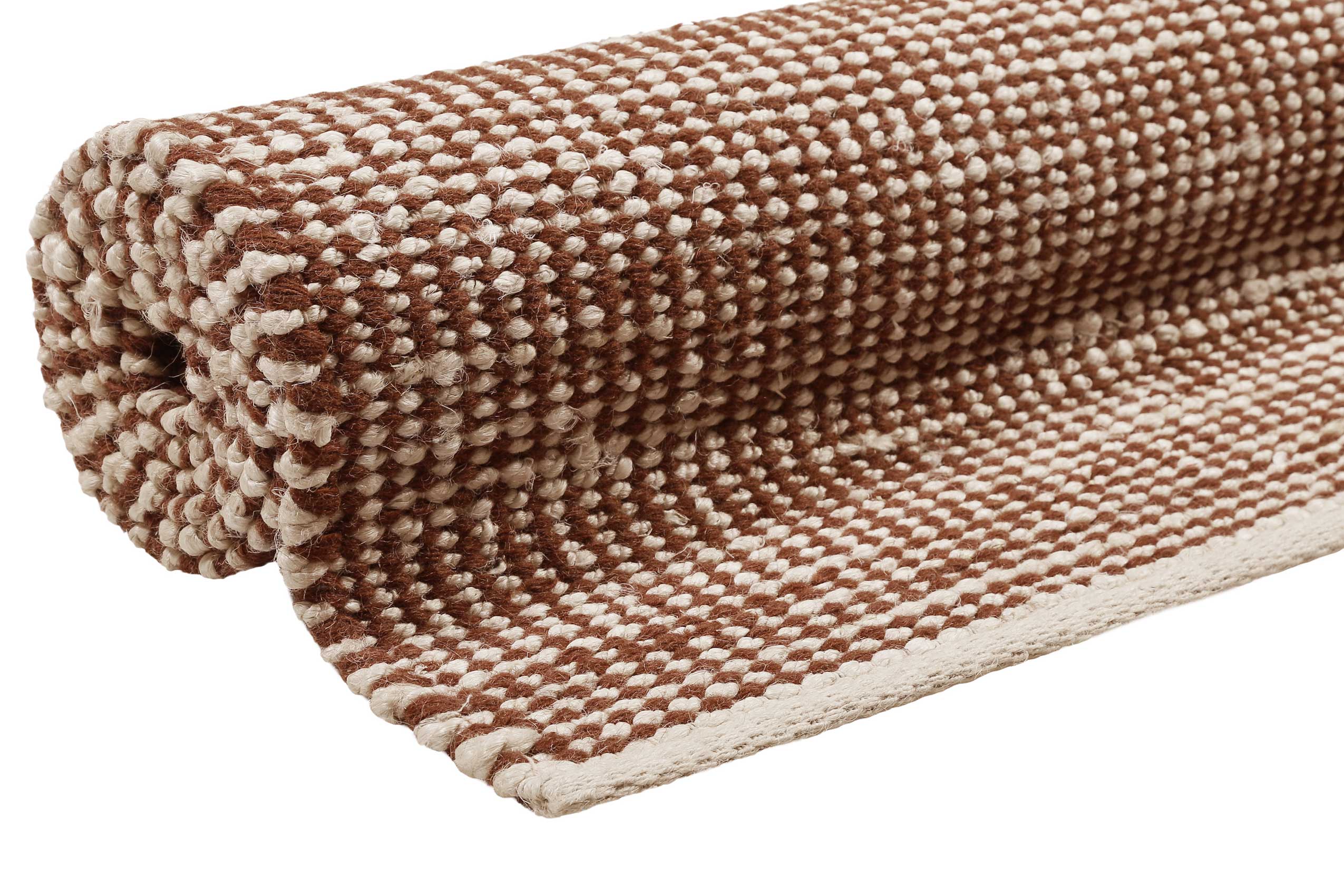 Esprit Kelim Teppich Rotbraun Beige aus Jute & Wolle "Gobi"