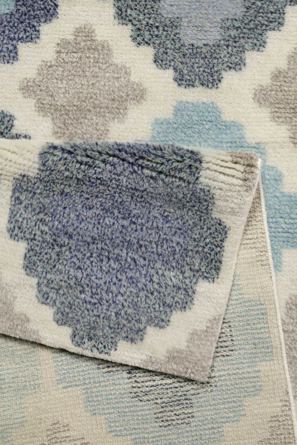 Esprit Teppich Türkis Blau handgewebt aus Wolle "Nilas Haute"