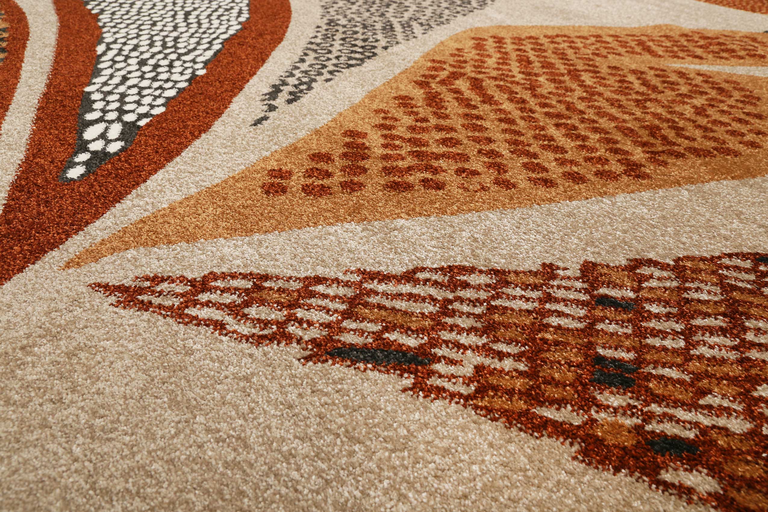 Esprit Teppich Sand Braun Terra Kurzflor "Hazel"