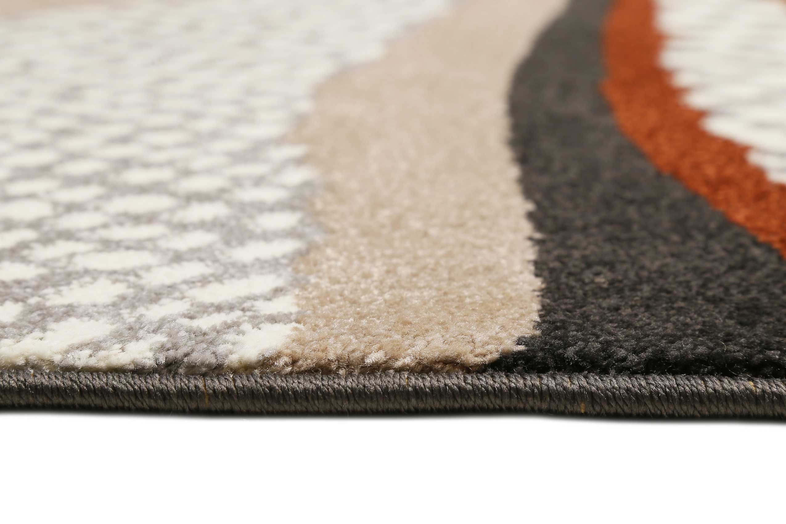Esprit Teppich Anthrazit Bunt Kurzflor "Hazel"