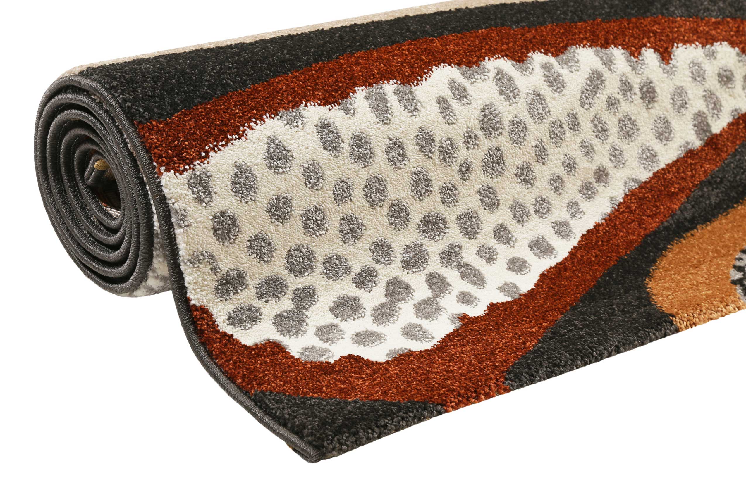 Esprit Teppich Anthrazit Bunt Kurzflor "Hazel"