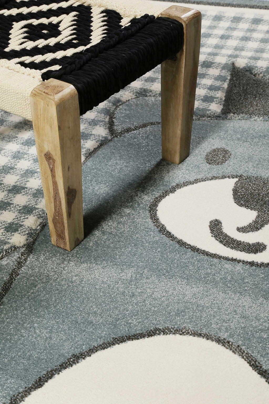 Esprit Kinderteppich Grau Blau "Henry"