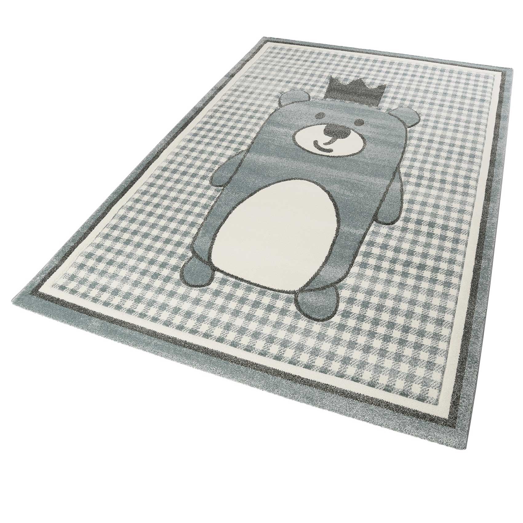 Esprit Kinderteppich Grau Blau "Henry"