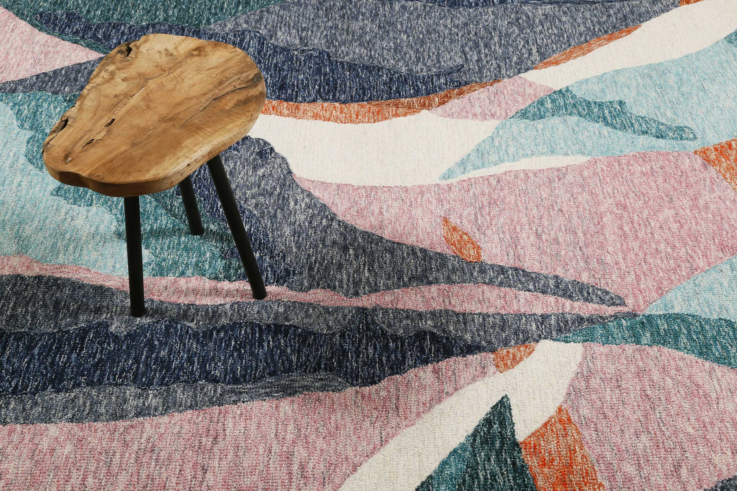 Esprit Kurzflor Teppich Bunt "Hills"