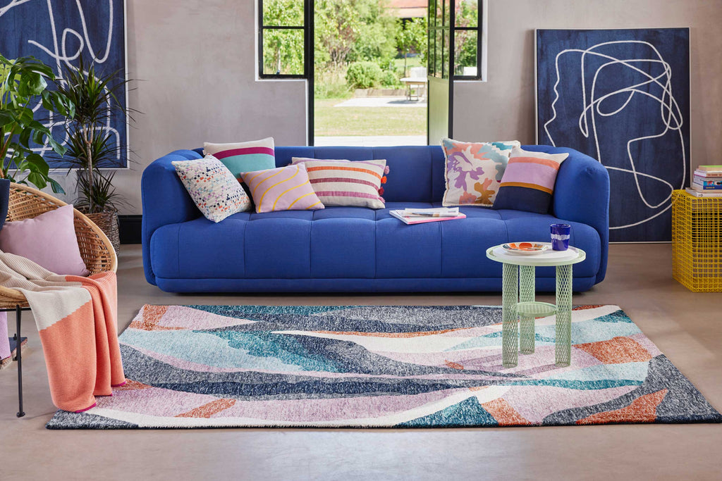 Esprit Kurzflor Teppich Bunt "Hills"