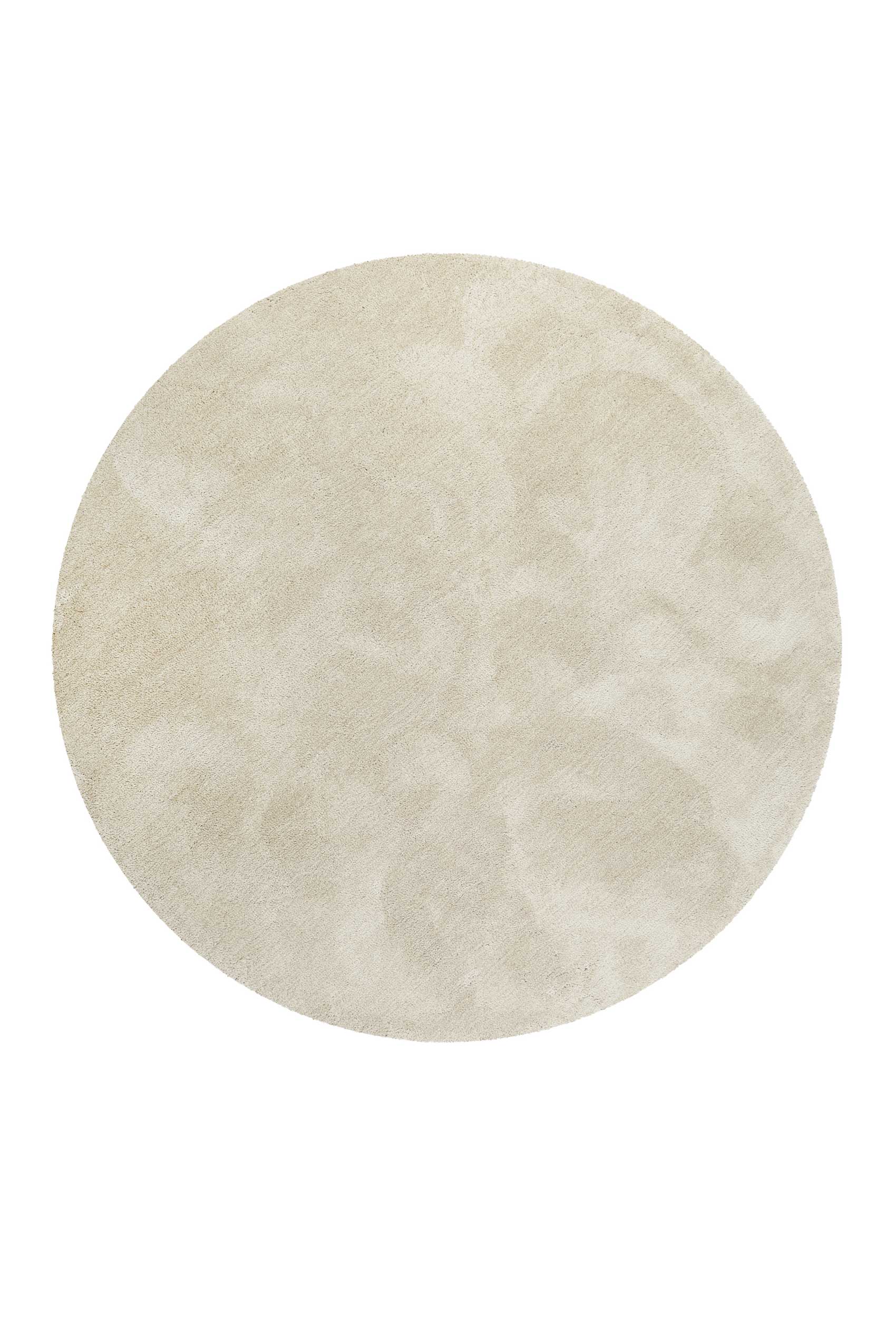Esprit Teppich Rund Creme Beige meliert Hochflor "Relaxx"