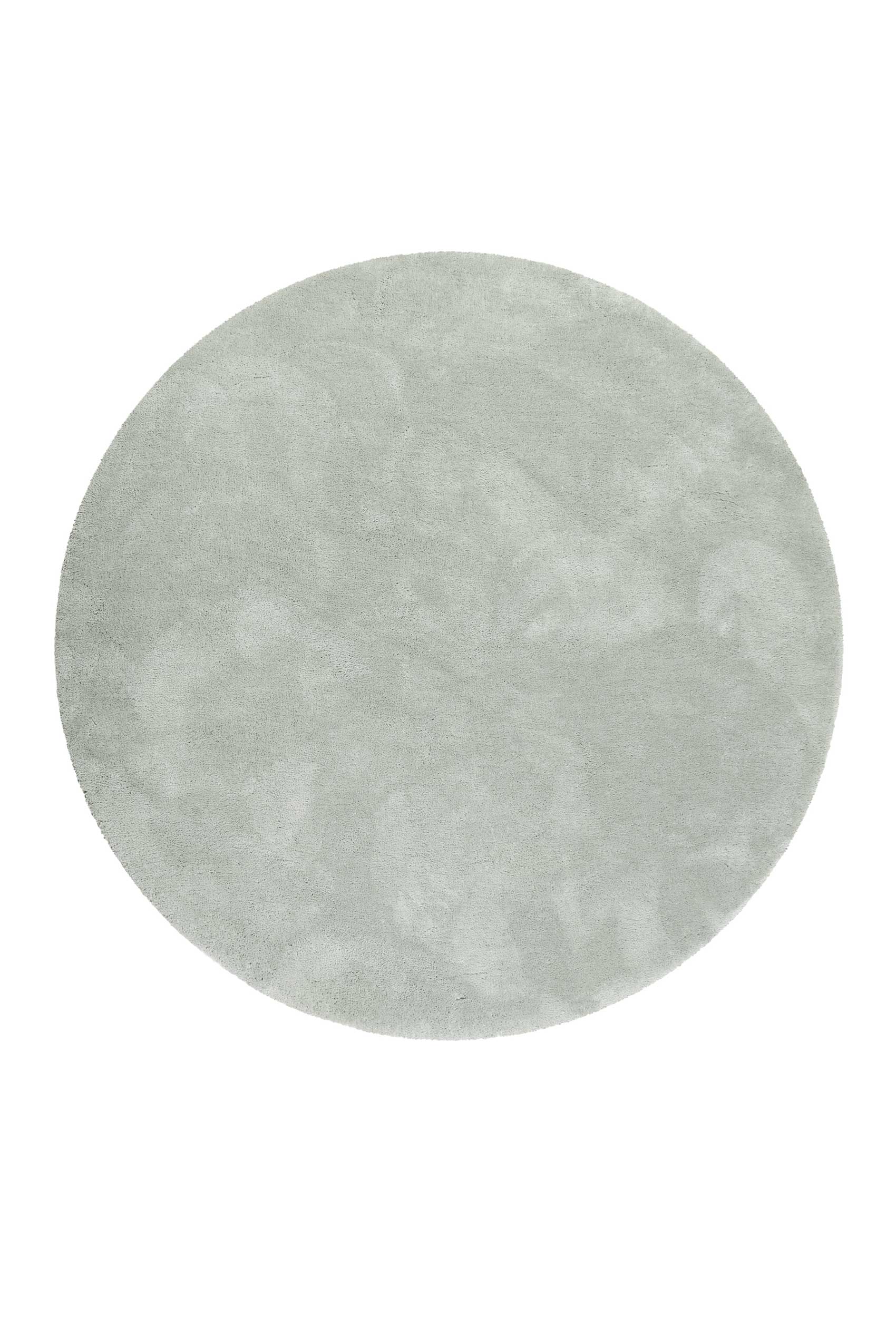 Esprit Teppich Rund Hellgrau Grün Hochflor "Relaxx"