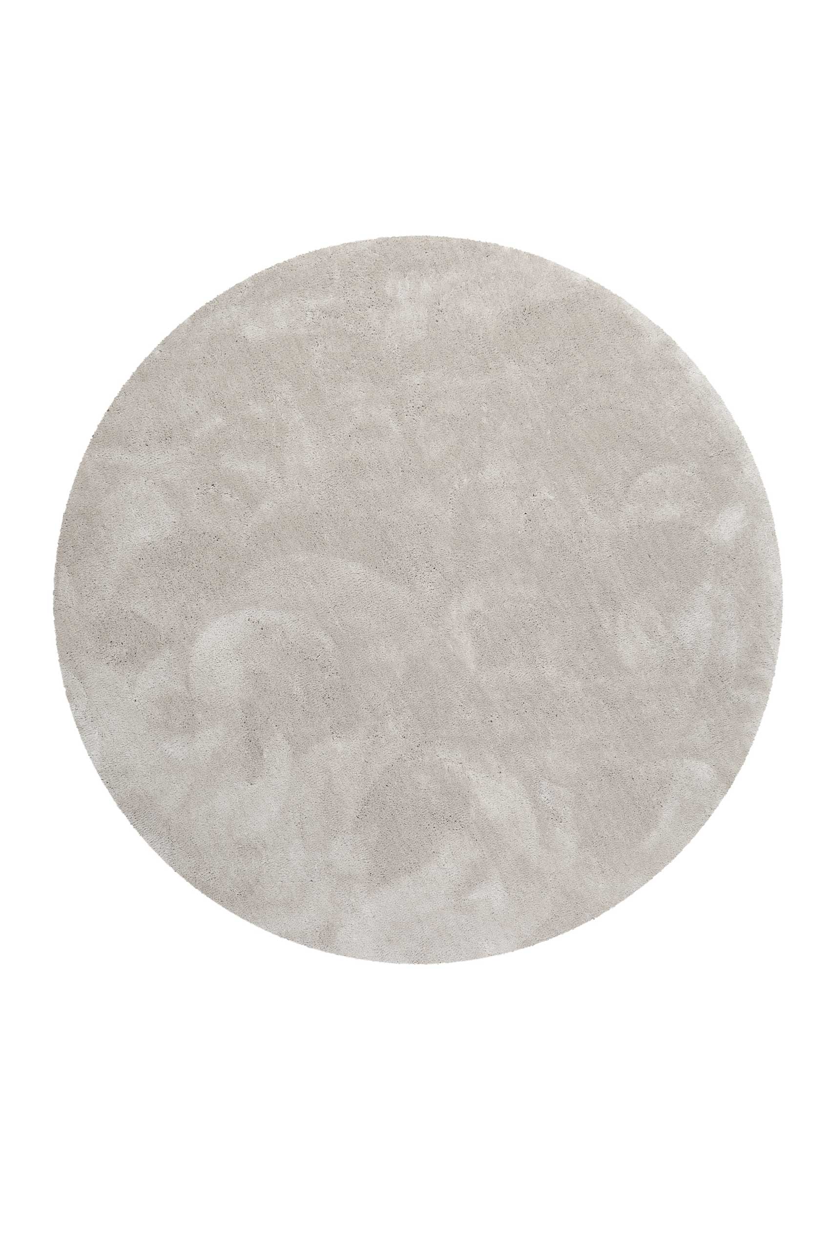 Esprit Teppich Rund Hellgrau Creme Hochflor "Relaxx"