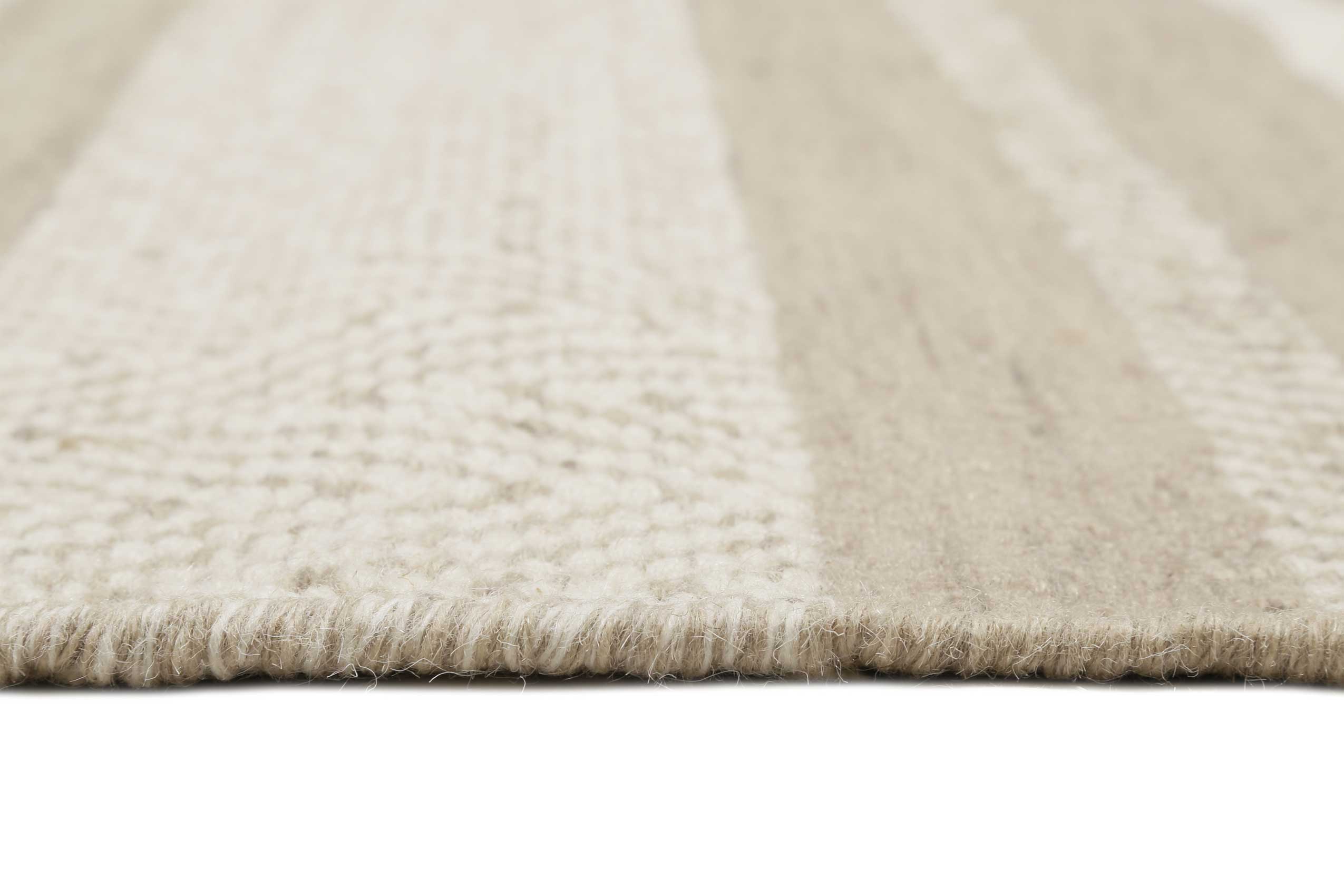 Esprit Kelim Teppich Beige Sand aus Wolle "Hudson"