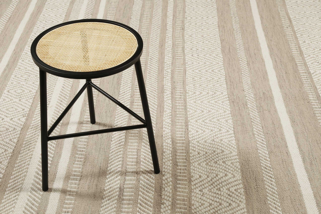 Esprit Kelim Teppich Beige Sand aus Wolle "Hudson"