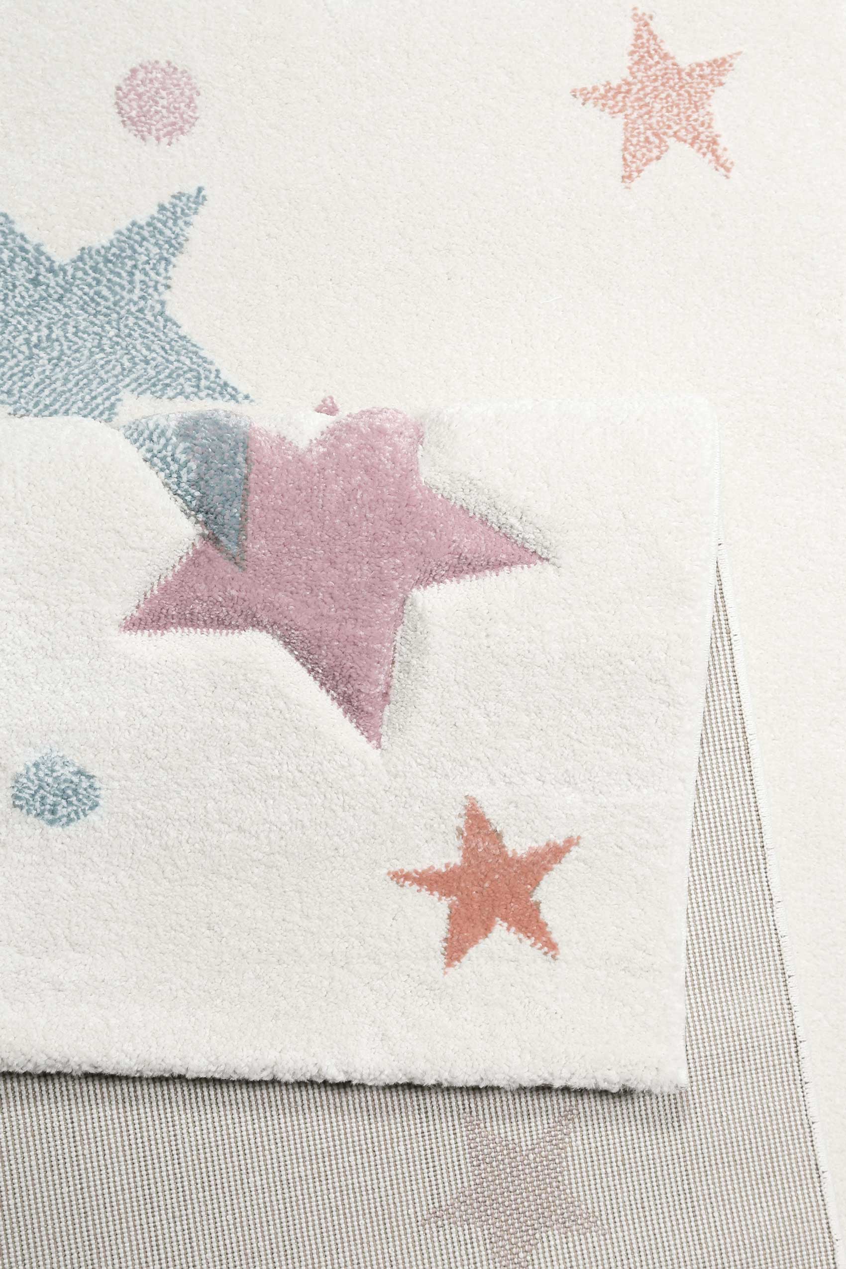 Esprit Kinderteppich beige rosa grau blau "Jonne"