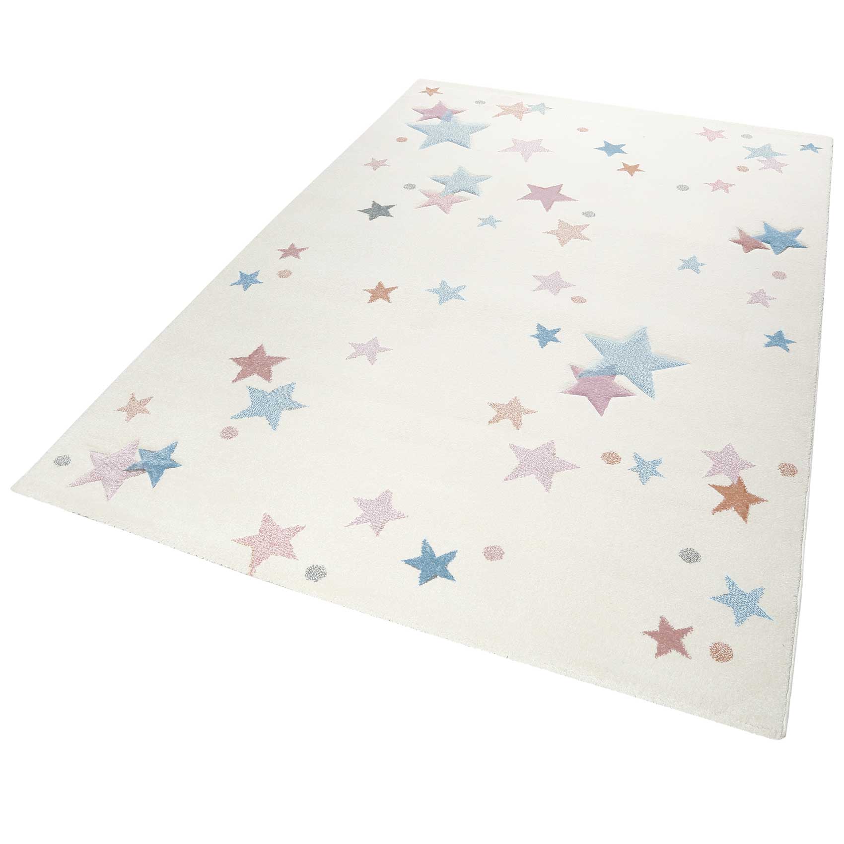 Esprit Kinderteppich beige rosa grau blau "Jonne"