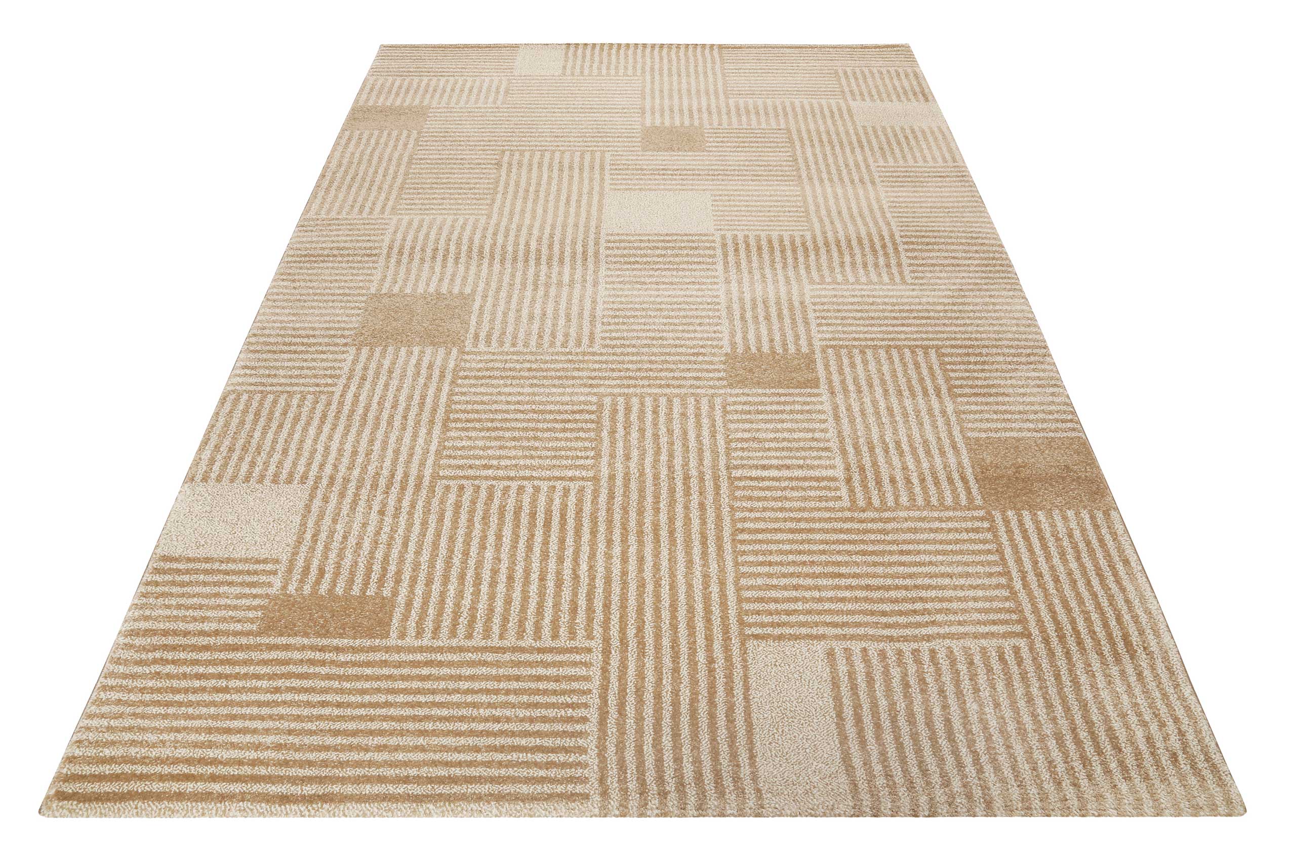 Esprit Teppich Beige Braun Kurzflor "Joshua Trees"