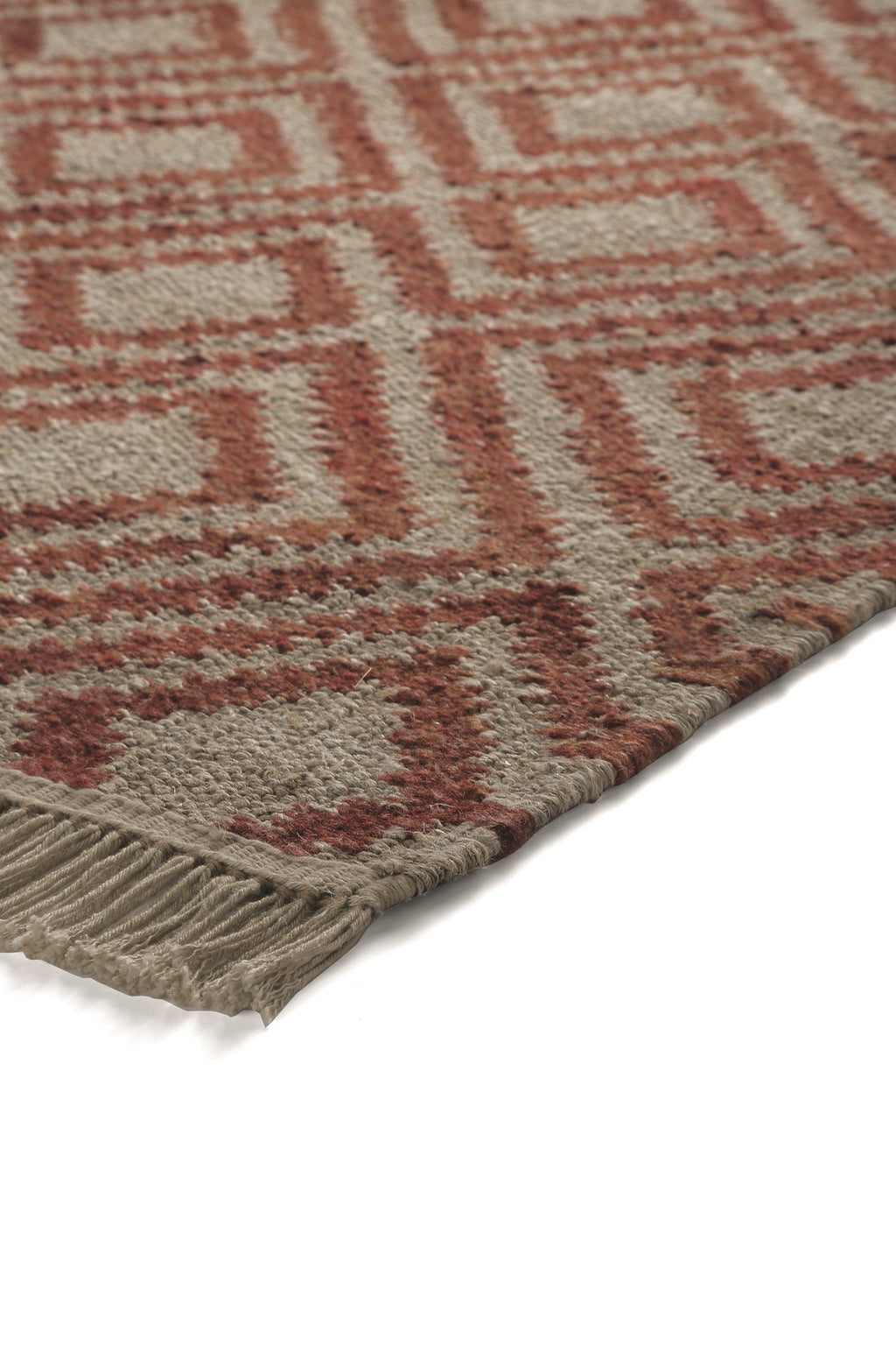Esprit Kelim Teppich Beige Rot "Simple"