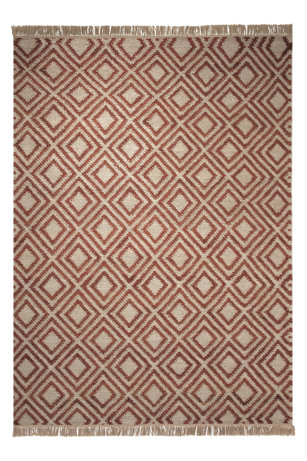 Esprit Kelim Teppich Beige Rot "Simple"