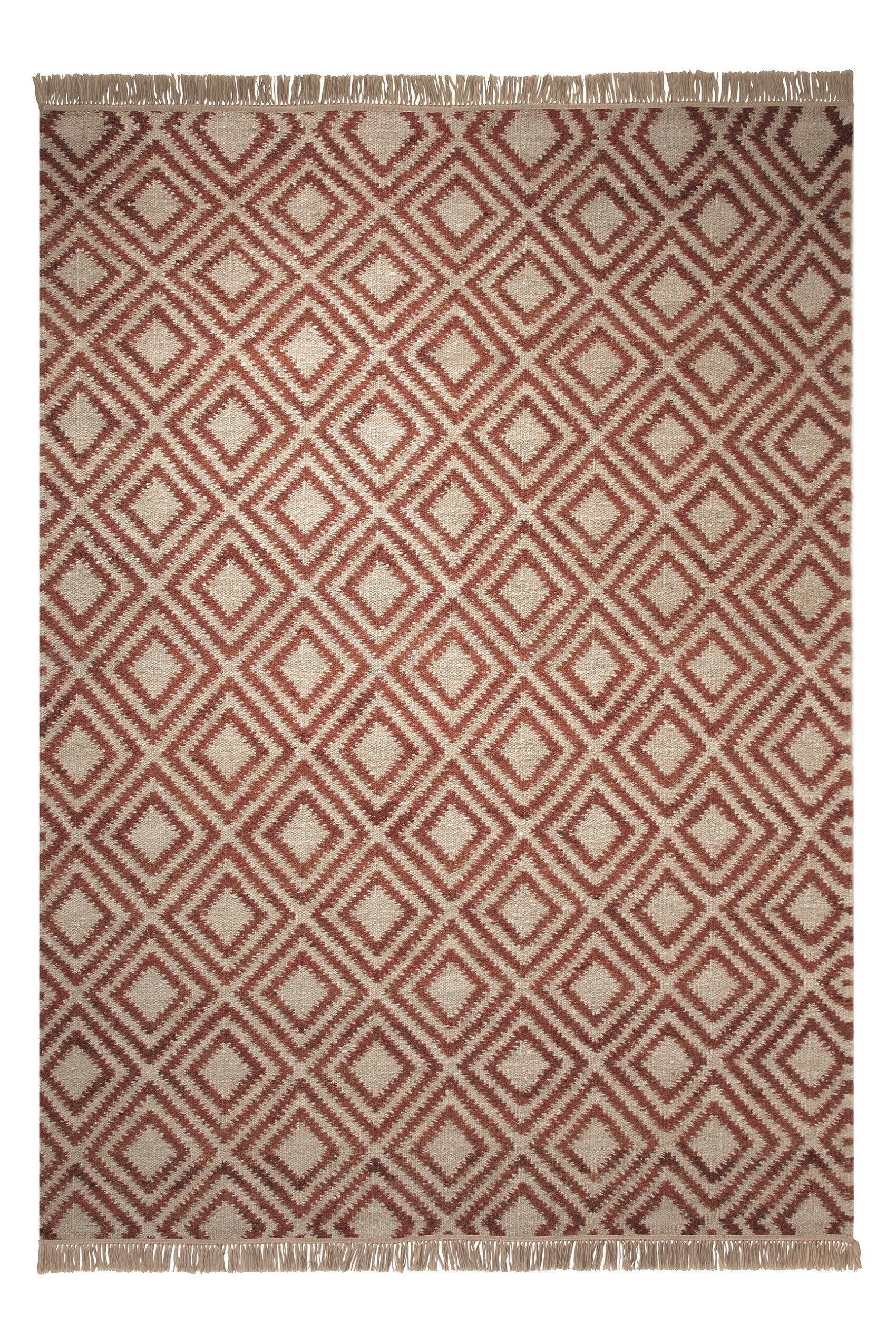 Esprit Kelim Teppich Beige Rot "Simple"