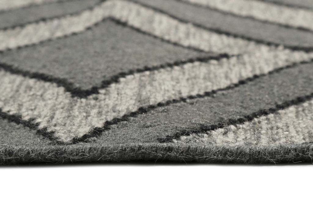 Esprit Kelim Teppich Grau aus Wolle "Kian"