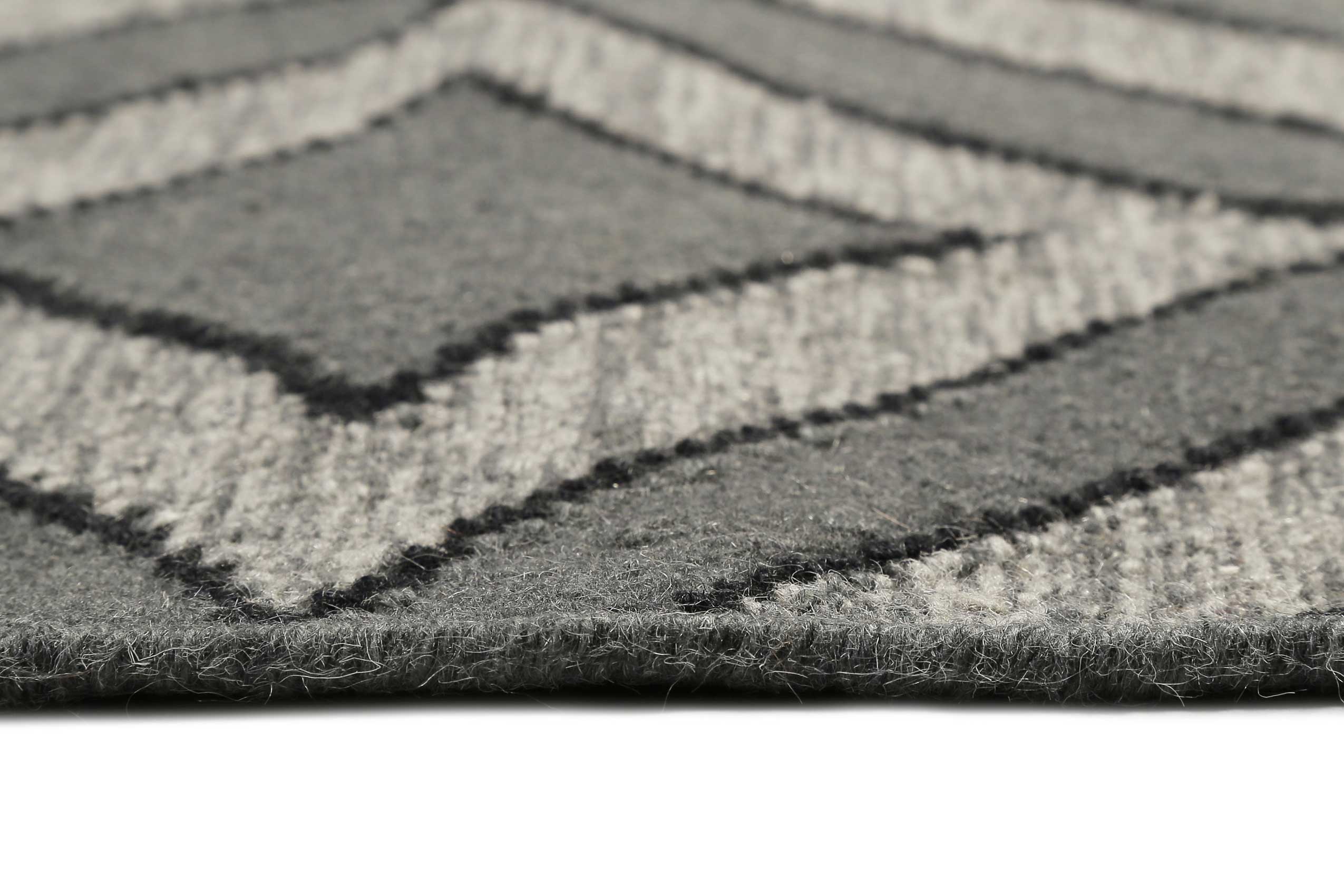 Esprit Kelim Teppich Grau aus Wolle "Kian"