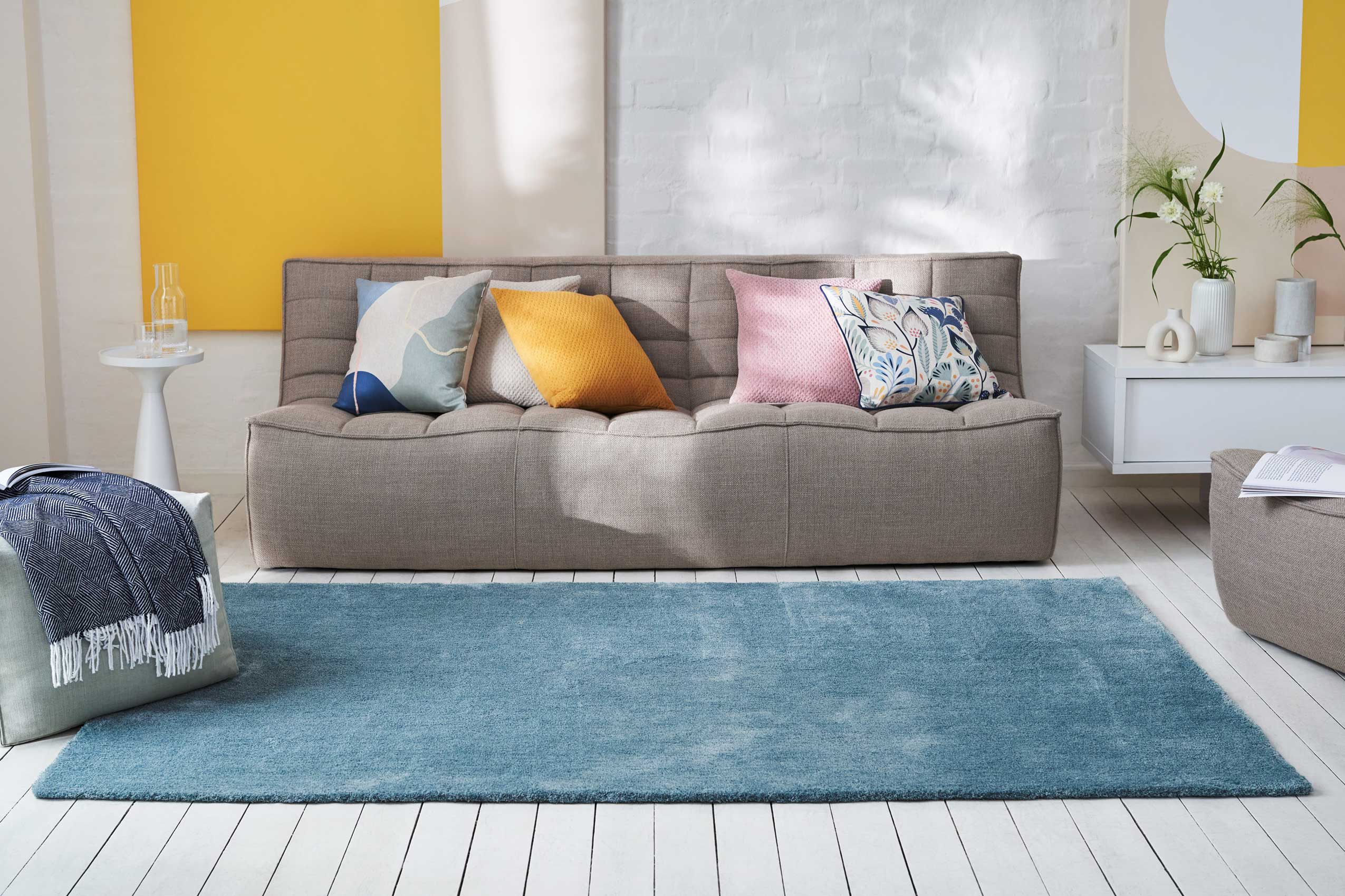 Esprit Teppich Blau meliert Hochflor "Loft"
